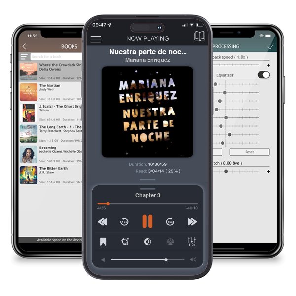 Descargar audiolibro gratis Nuestra parte de noche / Our Share of Night by Mariana Enriquez y escuchar en cualquier lugar en sus dispositivos iOS en la aplicación ListenBook.