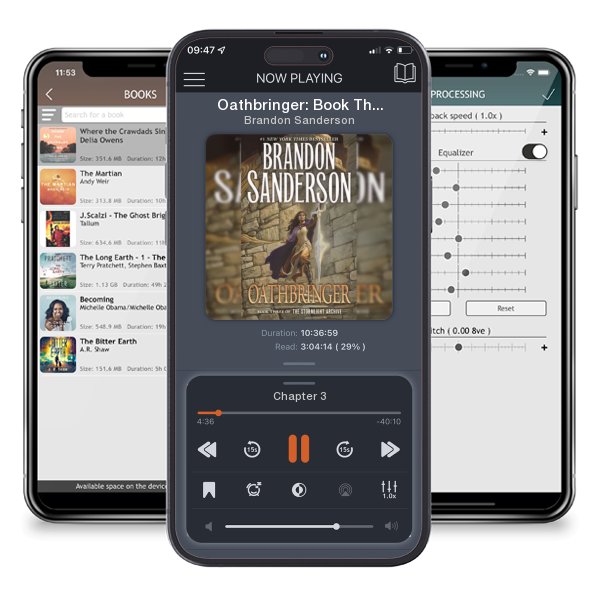 Download fo free audiobook Oathbringer: Book Three of the Stormlight Archive by Brandon Sanderson and listen anywhere on your iOS devices in the ListenBook app.