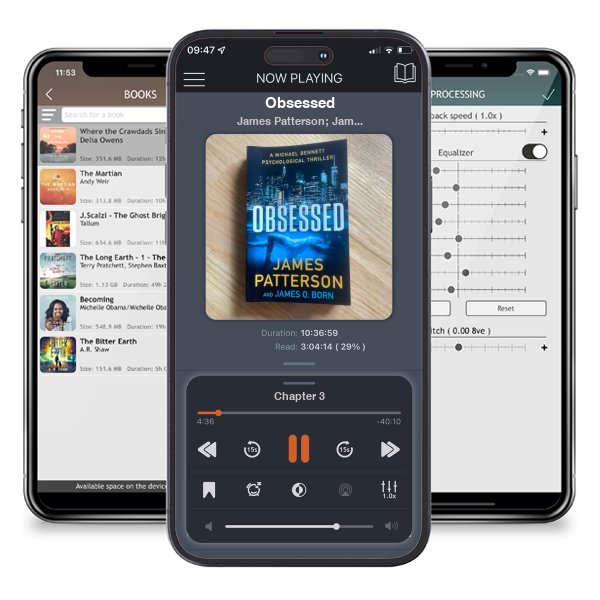 Download fo free audiobook Obsessed by James Patterson; James O. Born and listen anywhere on your iOS devices in the ListenBook app.