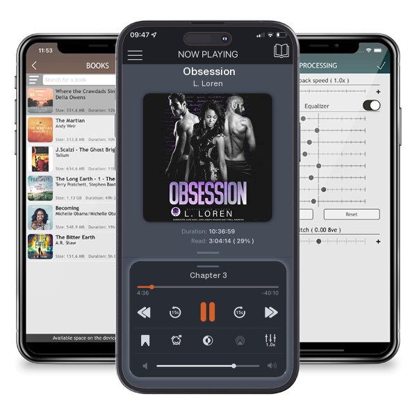 Download fo free audiobook Obsession by L. Loren and listen anywhere on your iOS devices in the ListenBook app.