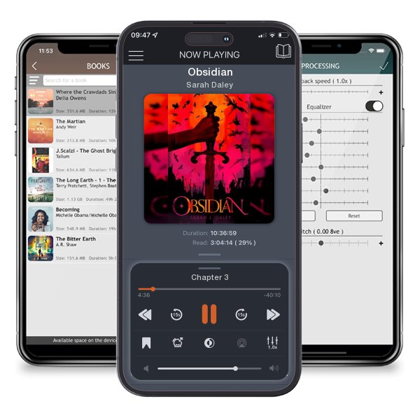 Download fo free audiobook Obsidian by Sarah Daley and listen anywhere on your iOS devices in the ListenBook app.