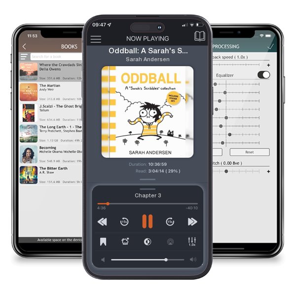 Download fo free audiobook Oddball: A Sarah's Scribbles Collection Volume 4 by Sarah Andersen and listen anywhere on your iOS devices in the ListenBook app.