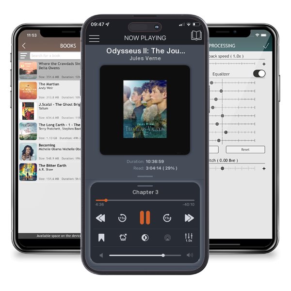 Download fo free audiobook Odysseus II: The Journey Through Hell by Jules Verne and listen anywhere on your iOS devices in the ListenBook app.
