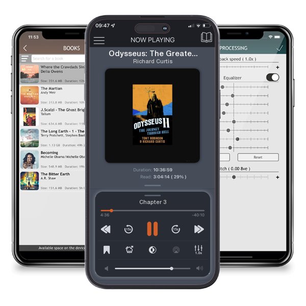 Download fo free audiobook Odysseus: The Greatest Hero of Them All by Richard Curtis and listen anywhere on your iOS devices in the ListenBook app.