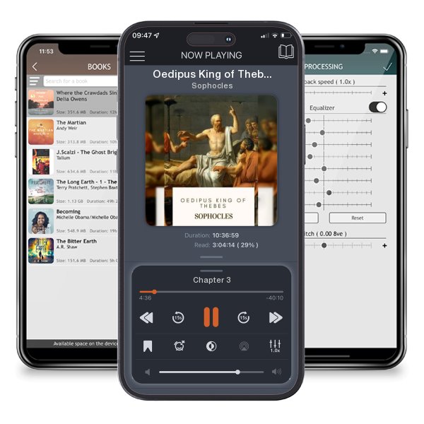 Download fo free audiobook Oedipus King of Thebes by Sophocles and listen anywhere on your iOS devices in the ListenBook app.