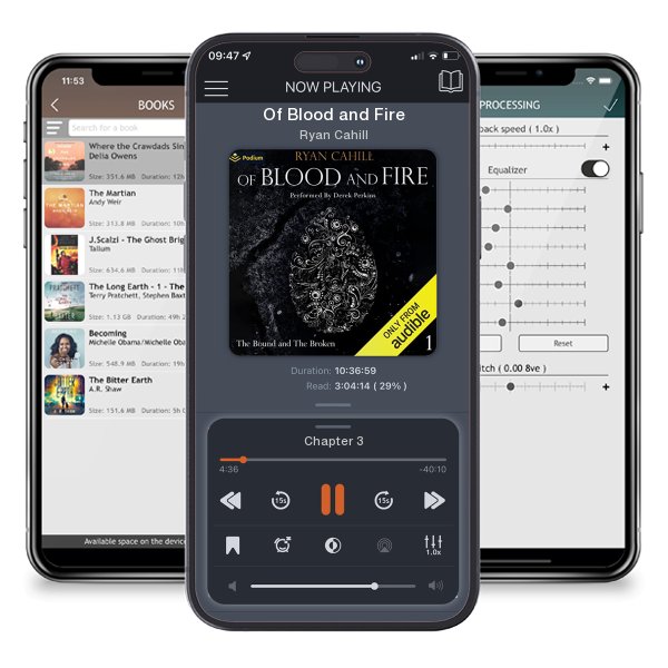 Download fo free audiobook Of Blood and Fire by Ryan Cahill and listen anywhere on your iOS devices in the ListenBook app.
