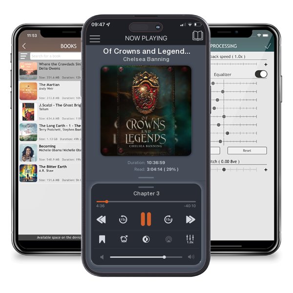 Download fo free audiobook Of Crowns and Legends by Chelsea Banning and listen anywhere on your iOS devices in the ListenBook app.