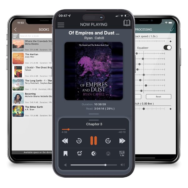 Download fo free audiobook Of Empires and Dust (The Bound and The Broken, #4) by Ryan Cahill and listen anywhere on your iOS devices in the ListenBook app.