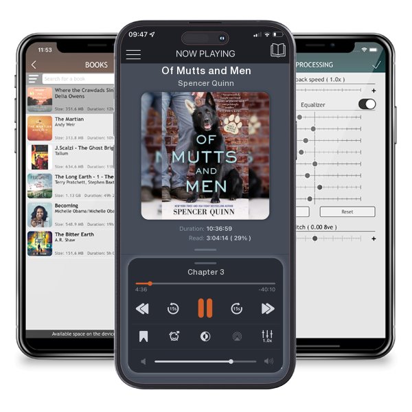 Download fo free audiobook Of Mutts and Men by Spencer Quinn and listen anywhere on your iOS devices in the ListenBook app.