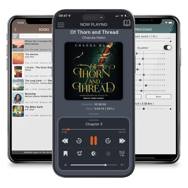 Download fo free audiobook Of Thorn and Thread by Chanda Hahn and listen anywhere on your iOS devices in the ListenBook app.