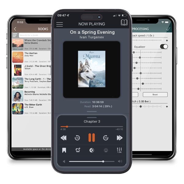 Download fo free audiobook On a Spring Evening by Ivan Turgenev and listen anywhere on your iOS devices in the ListenBook app.