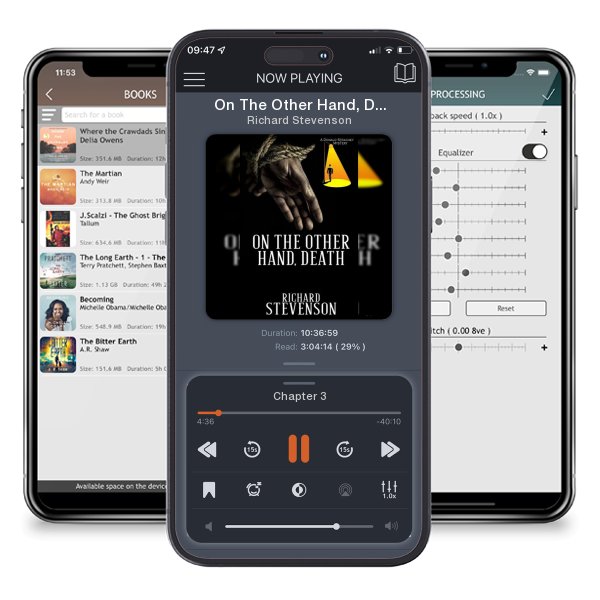 Download fo free audiobook On The Other Hand, Death by Richard Stevenson and listen anywhere on your iOS devices in the ListenBook app.