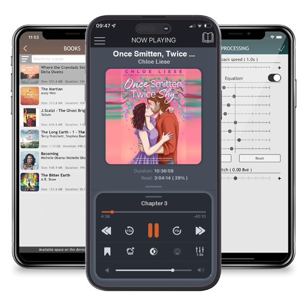 Download fo free audiobook Once Smitten, Twice Shy (The Wilmot Sisters, #3) by Chloe Liese and listen anywhere on your iOS devices in the ListenBook app.