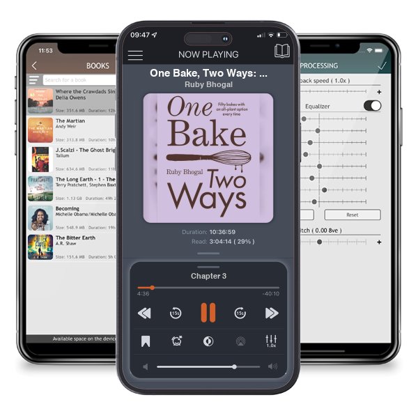 Download fo free audiobook One Bake, Two Ways: Fifty Bakes with an All-Plant Option... by Ruby Bhogal and listen anywhere on your iOS devices in the ListenBook app.