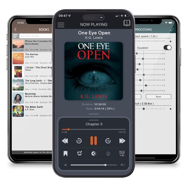 Download fo free audiobook One Eye Open by K.G. Lewis and listen anywhere on your iOS devices in the ListenBook app.