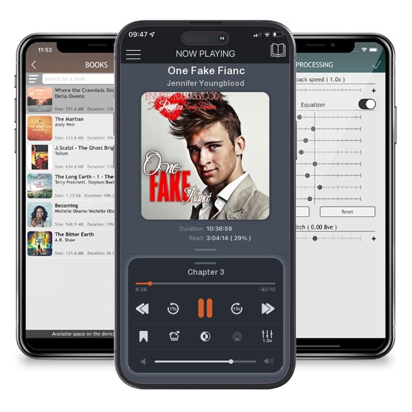 Download fo free audiobook One Fake Fiancé by Jennifer Youngblood and listen anywhere on your iOS devices in the ListenBook app.