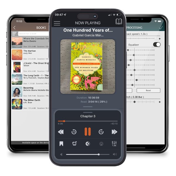 Download fo free audiobook One Hundred Years of Solitude by Gabriel García Márquez and listen anywhere on your iOS devices in the ListenBook app.