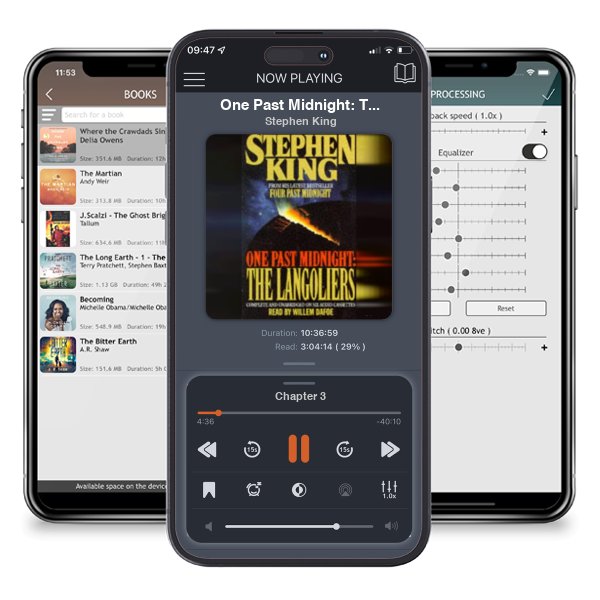 Download fo free audiobook One Past Midnight: The Langoliers by Stephen King and listen anywhere on your iOS devices in the ListenBook app.