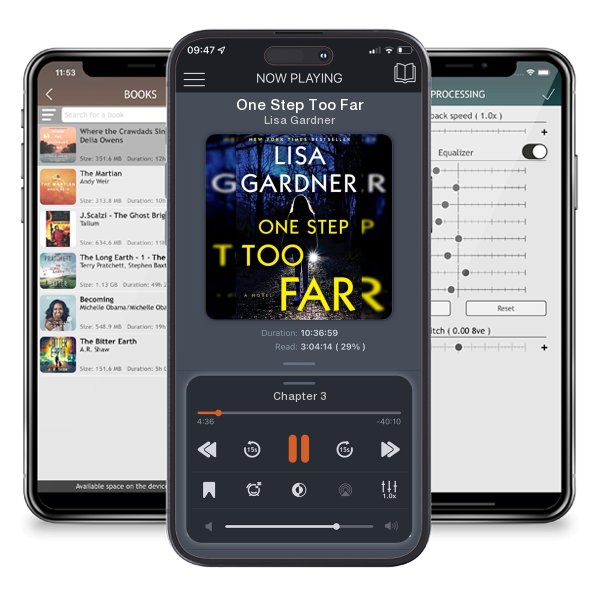 Download fo free audiobook One Step Too Far by Lisa Gardner and listen anywhere on your iOS devices in the ListenBook app.