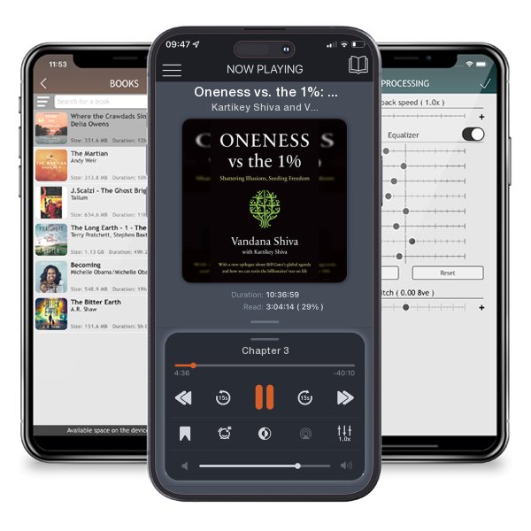 Download fo free audiobook Oneness vs. the 1%: Shattering Illusions, Seeding Freedom by Kartikey Shiva and Vandana Shiva and listen anywhere on your iOS devices in the ListenBook app.