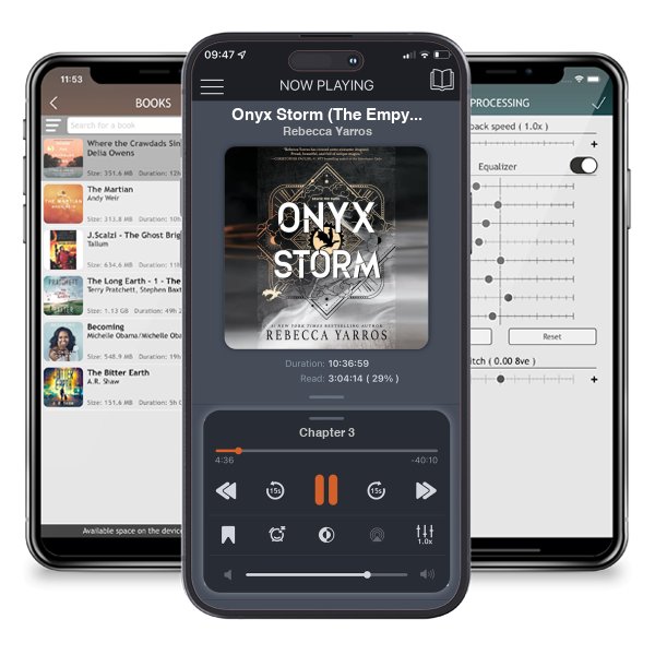 Download fo free audiobook Onyx Storm (The Empyrean Book 3) by Rebecca Yarros and listen anywhere on your iOS devices in the ListenBook app.