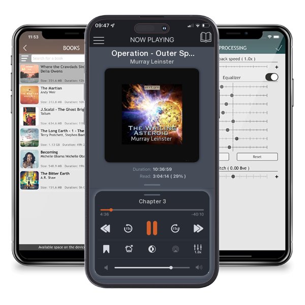 Download fo free audiobook Operation - Outer Space by Murray Leinster and listen anywhere on your iOS devices in the ListenBook app.