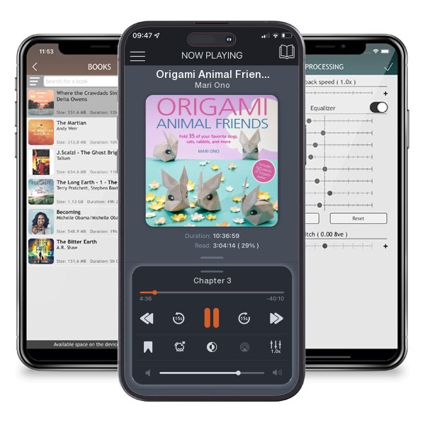 Download fo free audiobook Origami Animal Friends: Fold 35 of your favorite dogs, cats, rabbits, and more by Mari Ono and listen anywhere on your iOS devices in the ListenBook app.