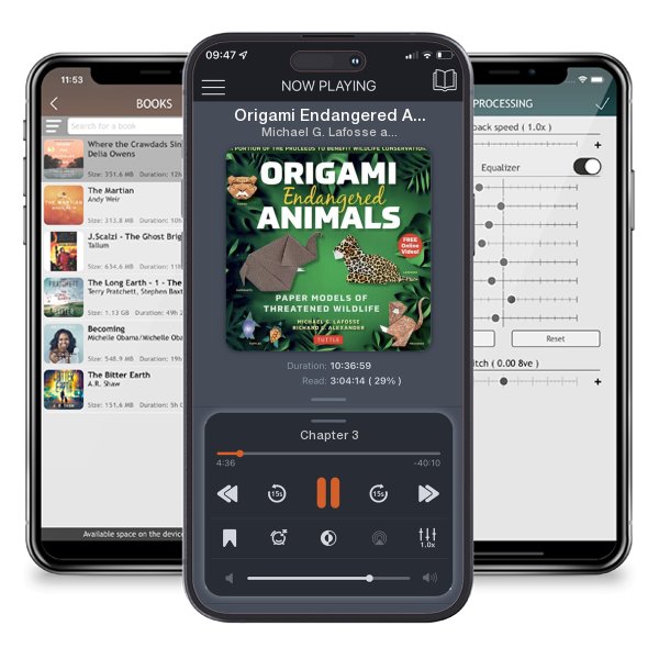 Download fo free audiobook Origami Endangered Animals Kit: Paper Models of Threatened... by Michael G. Lafosse and Richard L. Alexander and listen anywhere on your iOS devices in the ListenBook app.
