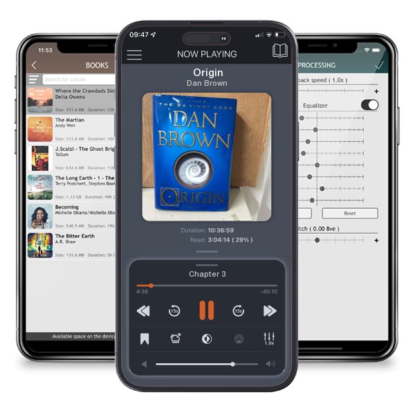 Download fo free audiobook Origin by Dan Brown and listen anywhere on your iOS devices in the ListenBook app.