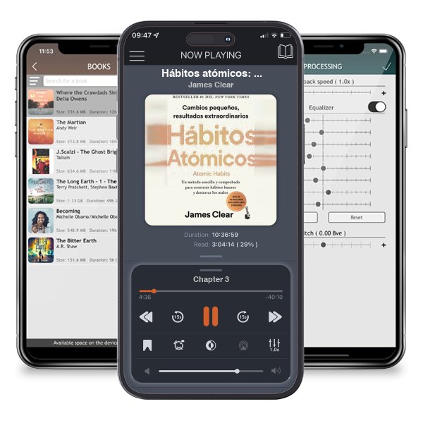 Descargar audiolibro gratis Hábitos atómicos: Cambios pequeños, resultados extraordinarios / Atomic Habits by James Clear y escuchar en cualquier lugar en sus dispositivos iOS en la aplicación ListenBook.