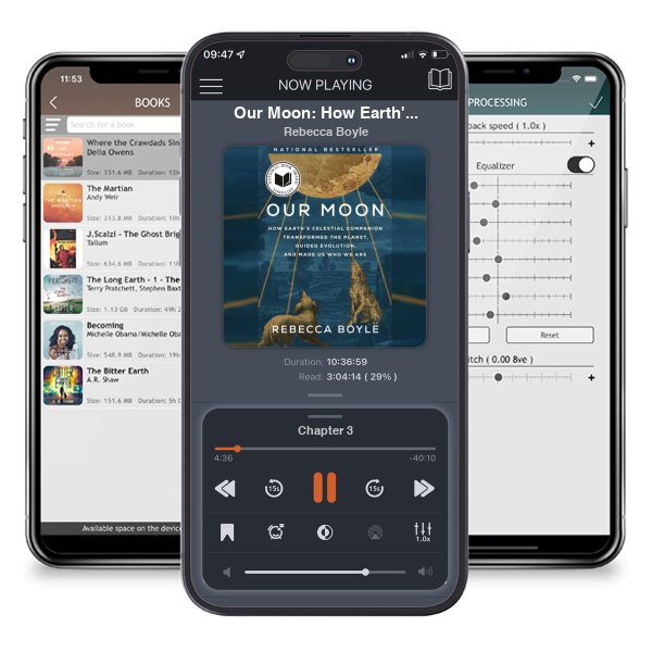Download fo free audiobook Our Moon: How Earth\'s Celestial Companion Transformed the Planet, Guided Evolution, and Made Us Who We Are by Rebecca Boyle and listen anywhere on your iOS devices in the ListenBook app.