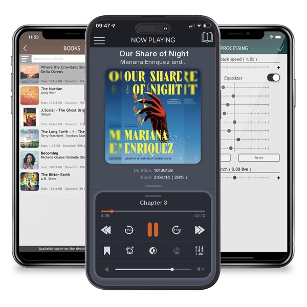 Download fo free audiobook Our Share of Night by Mariana Enriquez and Pablo Gerardo Camacho and listen anywhere on your iOS devices in the ListenBook app.