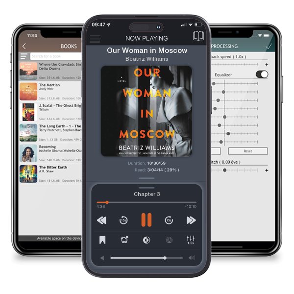 Download fo free audiobook Our Woman in Moscow by Beatriz Williams and listen anywhere on your iOS devices in the ListenBook app.