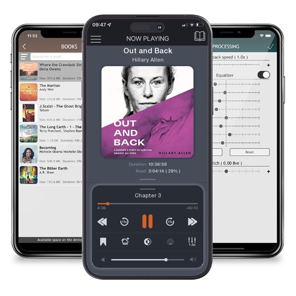 Download fo free audiobook Out and Back by Hillary Allen and listen anywhere on your iOS devices in the ListenBook app.