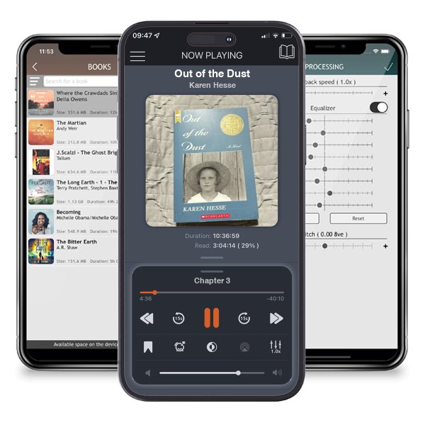 Download fo free audiobook Out of the Dust by Karen Hesse and listen anywhere on your iOS devices in the ListenBook app.