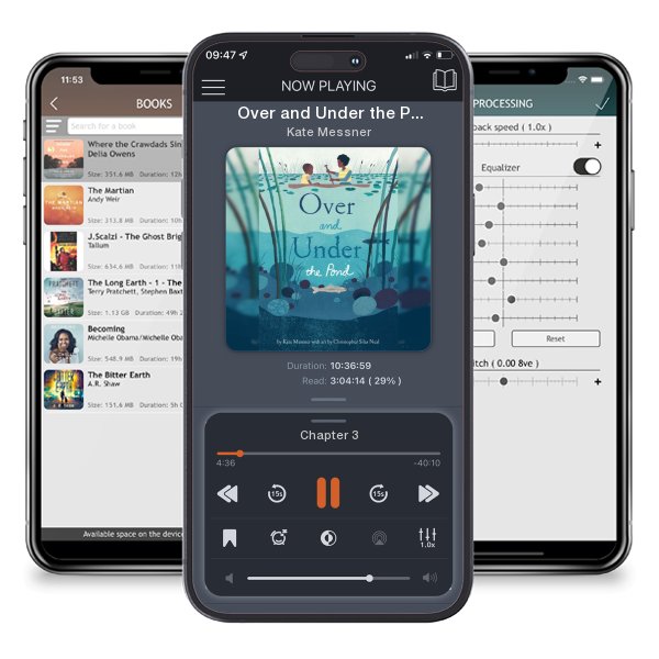 Download fo free audiobook Over and Under the Pond by Kate Messner and listen anywhere on your iOS devices in the ListenBook app.