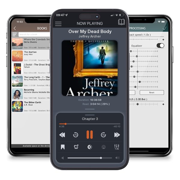 Download fo free audiobook Over My Dead Body by Jeffrey Archer and listen anywhere on your iOS devices in the ListenBook app.