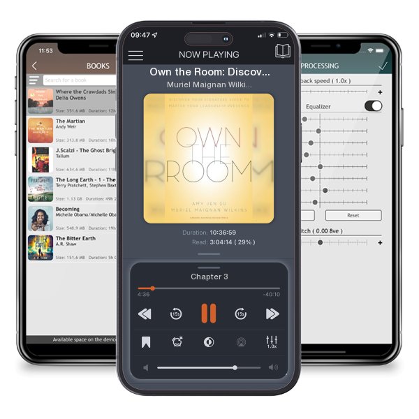 Download fo free audiobook Own the Room: Discover Your Signature Voice to Master Your... by Muriel Maignan Wilkins and Amy Jen Su and listen anywhere on your iOS devices in the ListenBook app.