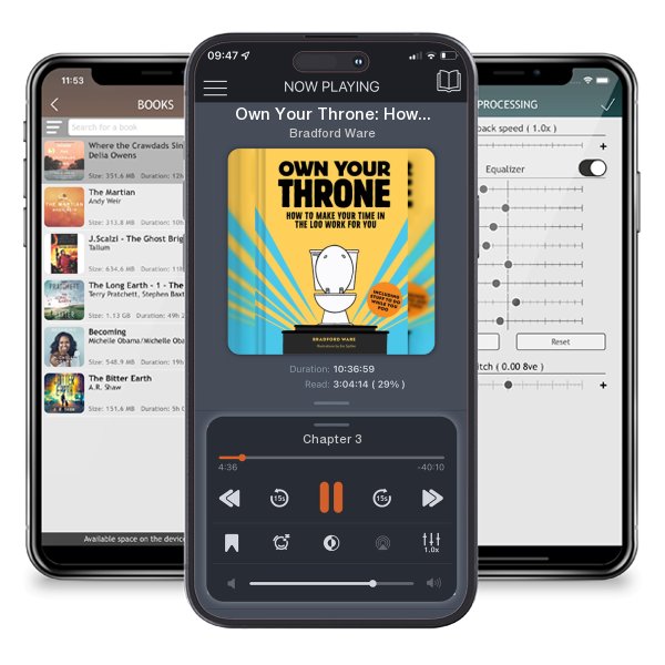 Download fo free audiobook Own Your Throne: How to Make Your Time in the Loo Work for You by Bradford Ware and listen anywhere on your iOS devices in the ListenBook app.