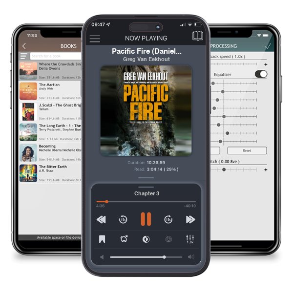 Download fo free audiobook Pacific Fire (Daniel Blackland, #2) by Greg Van Eekhout and listen anywhere on your iOS devices in the ListenBook app.