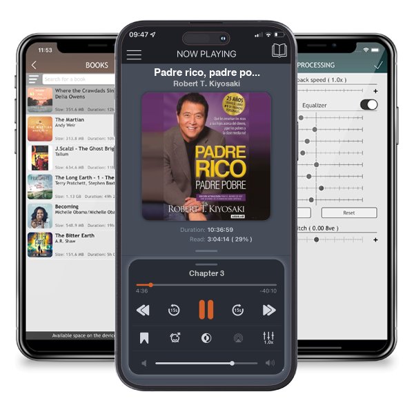 Descargar audiolibro gratis Padre rico, padre pobre (Edición 25 Aniversario): Qué les enseñan los ricos a sus hijos acerca del dinero ¡que los pobres y la clase media no! / Rich Dad Poor Dad by Robert T. Kiyosaki y escuchar en cualquier lugar en sus dispositivos iOS en la aplicación ListenBook.