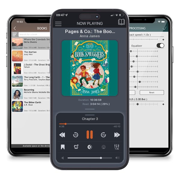Download fo free audiobook Pages & Co.: The Book Smugglers by Anna James and listen anywhere on your iOS devices in the ListenBook app.