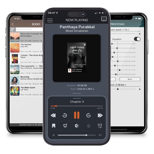 Download fo free audiobook Panthaya Purakkal by Mukil Dinakaran and listen anywhere on your iOS devices in the ListenBook app.