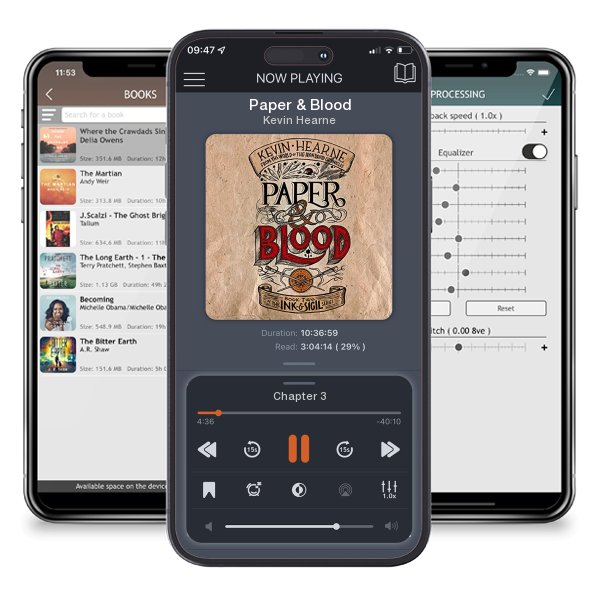 Download fo free audiobook Paper & Blood by Kevin Hearne and listen anywhere on your iOS devices in the ListenBook app.