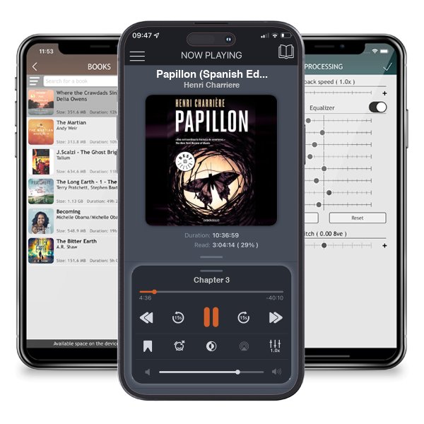 Descargar audiolibro gratis Papillon (Spanish Edition) by Henri Charriere y escuchar en cualquier lugar en sus dispositivos iOS en la aplicación ListenBook.