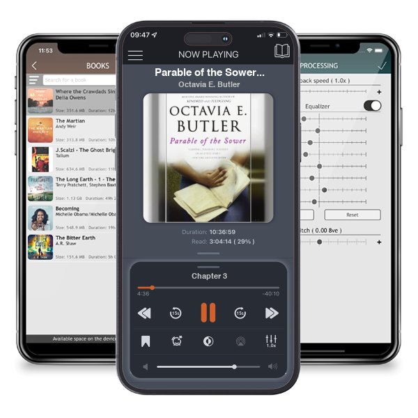 Download fo free audiobook Parable of the Sower (Earthseed, #1) by Octavia E. Butler and listen anywhere on your iOS devices in the ListenBook app.