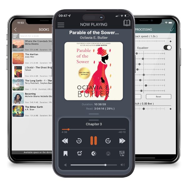 Download fo free audiobook Parable of the Sower (Parable, 1) by Octavia E. Butler and listen anywhere on your iOS devices in the ListenBook app.