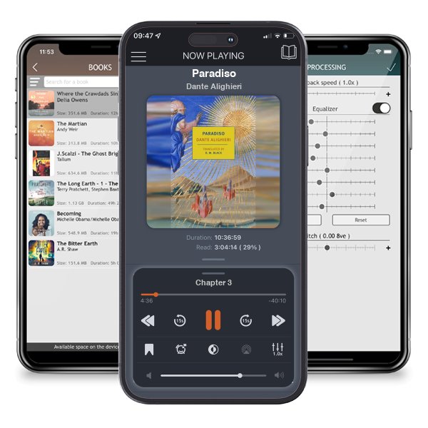 Download fo free audiobook Paradiso by Dante Alighieri and listen anywhere on your iOS devices in the ListenBook app.
