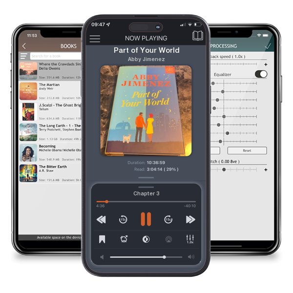 Download fo free audiobook Part of Your World by Abby Jimenez and listen anywhere on your iOS devices in the ListenBook app.