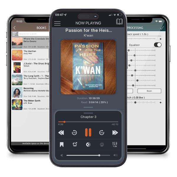 Download fo free audiobook Passion for the Heist by K'wan and listen anywhere on your iOS devices in the ListenBook app.